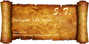 Selyem Tímea névjegykártya